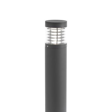 Faro Giza - lampe de jardin - Ø 12 x 65 cm - 15W LED inclus - IP54 - gris foncé