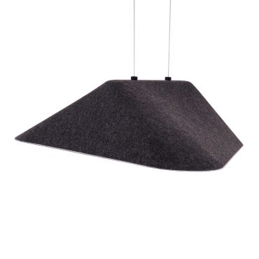 Maxlight Carbon - lampe suspendue - 55 x 50 x 220 cm - 8W LED inclus - noir et gris