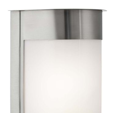 Searchlight Dores - Applique d'extérieur - 12 x 24 cm - IP44 - acier inoxydable