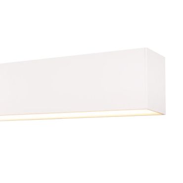 Roi Du Luminaire Linear - plafonnier - 57 x 6,5 x 5 cm - 18W LED inclus dimmable - blanc - couleur de lumière blanc chaud