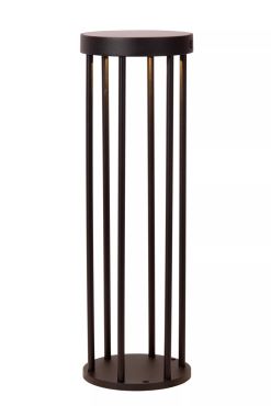 Lucide Jackson - lampe sur pied avec capteur solaire jour/nuit - Ø 16 x 50 cm - 2W LED dimmable inclus - IP65 - noir