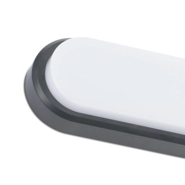 Faro Fred XL - applique murale - 24,5 x 6 x 11 cm - 11W LED inclus - IP65 - blanc givré