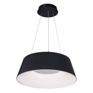 VK Lighting Aelia - lampe suspendue - Ø 46 x 120 cm - 30W dimmable LED inclus - noir