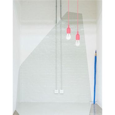 Nova Luce Swing - lampe suspendue - Ø 4,5 x 100 cm - rose