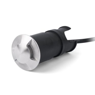 Faro Kane III - applique encastrée - Ø 4,5 x 9 cm - 3W LED inclus - IP67 - inox satiné