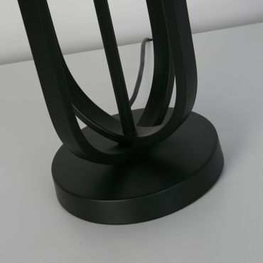 Searchlight - pied de lampe de table - Ø 16 x 55 cm - noir mat