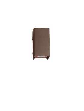 Nova Luce Elio - applique murale extérieure - 7 x 13 x 6,2 cm -  6W LED inclus - IP65 - corten
