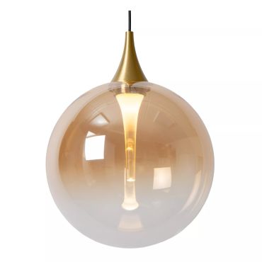 Lucide Gisela - lampe suspendue - Ø 36 x 150 cm - 3 x 3,6W LED dimmable inclus - amber