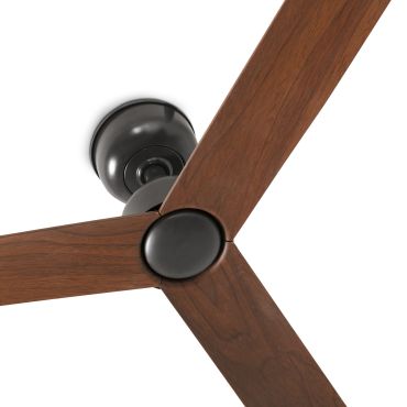 Faro Marine M - ventilateur de plafond pour extérieur - Ø 125 cm - IP44 - marron foncé et noyer foncé
