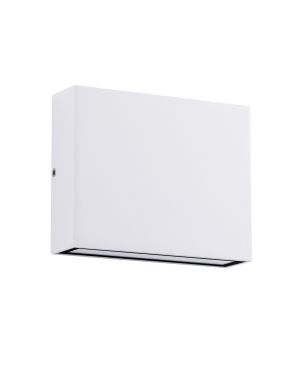 Nova Luce Tick - applique murale extérieure - 11,5 x 9 x 3 cm - 7W LED inclus - IP54 - blanc sablé
