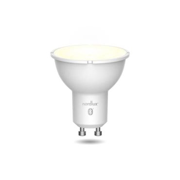 Nordlux Smart Spot LED - lot de 2 - éclairage intelligent - Ø 5 x 5,5 cm - GU10 - 4,5W - fonction de gradation et couleur de lumière réglable via l'app - blanc.