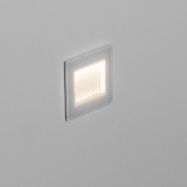Nova Luce Olin - applique encastrée - 10,2 x 7,8 x 5,8 cm - 3W LED inclus - IP65 - blanc sablé