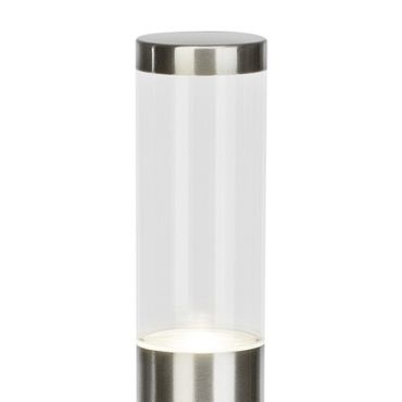 Brilliant Bergen - lampe de jardin - Ø 6 x 80cm - 4W LED inclus - IP44 - acier inoxydable