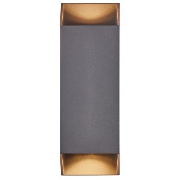 Nordlux Nico - applique murale extérieure - 8 x 8 x 23,5 cm - IP54 - gris