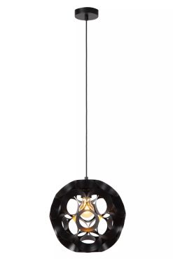 Lucide Hannelore - lampe suspendue - Ø 30 x 163 cm - noir