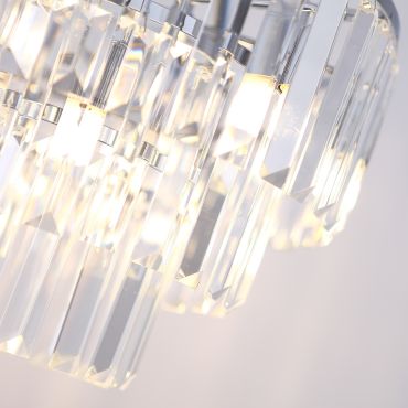 Maxlight Monaco - lampe suspendue - Ø 42 x 150 cm - chrome
