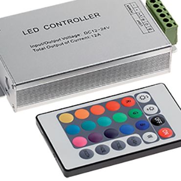 Contrôleur Elmark pour bande RGB avec télécommande infrarouge