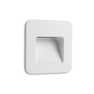 Faro Nase - applique encastrée - 9,4 x 5,7 x 9,4 cm - 2,9W LED inclus - IP44 - blanc mat