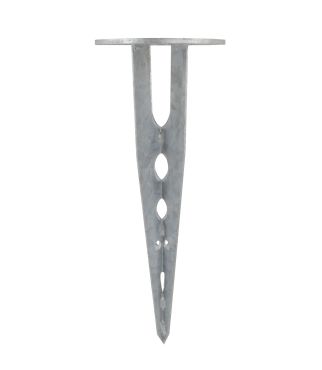 Roi Du Luminaire Pike Premium - ancrage piquet de sol incl. matériel de fixation - Ø 15 x 40 cm - acier galvanisé