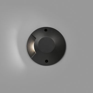 Faro Loth - applique murale - Ø 20 x 4,2 cm - 6W LED inclus - IP67 - noir mat
