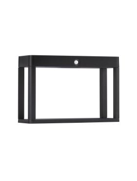 Nova Luce Berni - poteau de jardin solaire avec capteur - 23 x 15,5 x 8,6 cm - 2W LED inclus - IP65 - anthracite foncé
