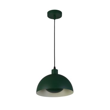 Searchlight Mars - lampe suspendue - Ø 25 x 150 cm - vert mat et crème