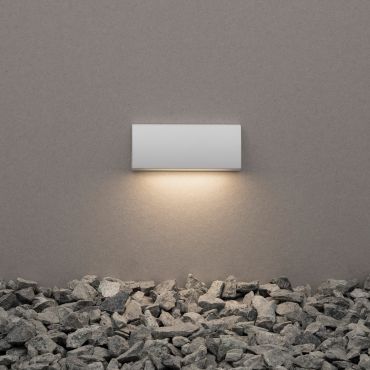 Nova Luce Liv - applique murale extérieure - 13 x 3 x 5,5 cm - 3,5W LED inclus - IP54 - blanc