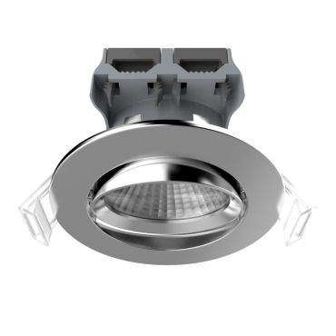 Nordlux Apollo - spot encastré - 5,5W LED dimmable inclus - Ø 85 mm, Ø 72 mm encastré - IP23 - chrome