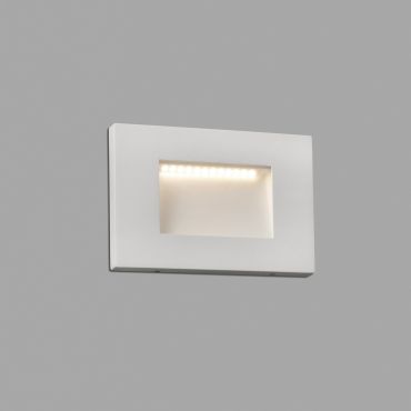 Faro Spark II - applique encastrée - 10,5 x 7,5 cm - 5W LED inclus - IP65 - blanc mat