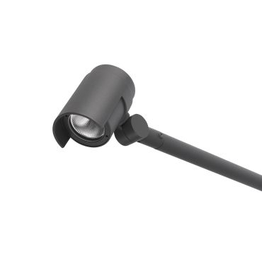 Faro Foc - applique murale extérieure - Ø 10 x 58 x 13 cm - 16W LED dimmable inclus - IP65 - gris foncé