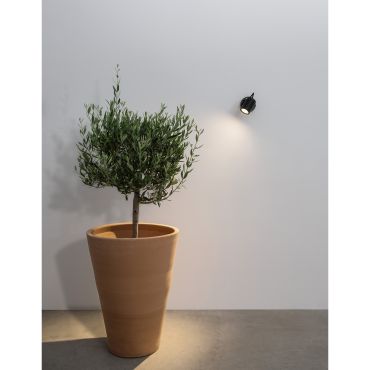 Nova Luce Fend - applique murale extérieure - 9 x 6,5 x 15 cm - 10W LED inclus - IP65 - noir
