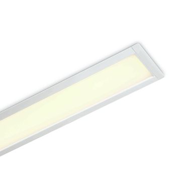 ONE Light Profils linéaires LED encastrés - plafonniers encastrés - 121 x 8 x 5,5 cm - 40W LED inclus - blanc - couleur de lumière blanche