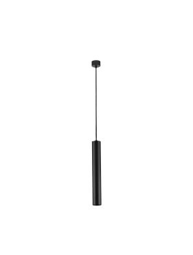 Nova Luce Mare - lampe suspendue - Ø 5,5 x 193 cm - noir sablé
