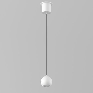 Artdelight Miami - suspension - Ø 10 x 218 cm - 10,8W dimmable LED inclus - blanc