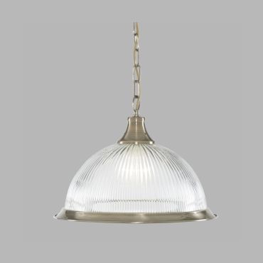 Searchlight American Diner - lampe suspendue - Ø 34 x 78 cm - laiton antique
