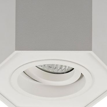 Zuma Line Polygon CL R - spot en saillie 1L - 12 x 12 cm - blanc