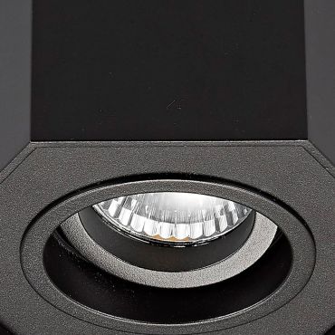 MODÈLE D’EXPOSITION - Zuma Line Polygon CL R - spot en saillie 1L - 12 x 12 cm - noir