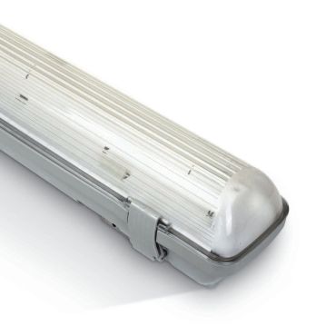 ONE Light Range Pour tubes LED T8 - 65.5 x 8 x 8 cm - IP65 - gris