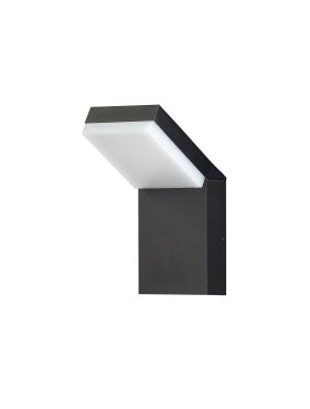 Nova Luce Farge - applique murale d’extérieur - 10 x 22 x 16,5 cm - 12W LED inclus - IP65 - anthracite foncé