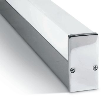ONE Light Lumière miroir pour tubes LED T8 - lumière miroir - 64 x 9 x 6 cm - IP44 - chrome
