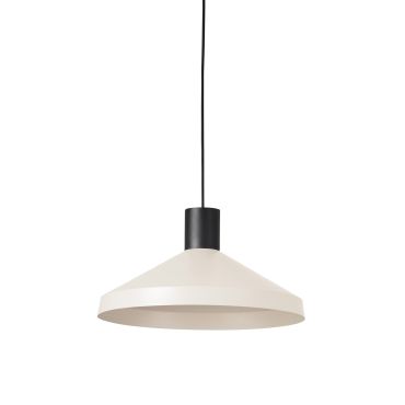 Faro Kombo - lampe suspendue - Ø 40 x 20,5 cm - beige et noir