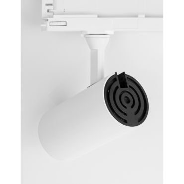 Nova Luce West - Spot sur rail triphasé - 16 x 6 x 18 cm - 20W LED inclus - blanc sable