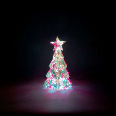 Konstsmide Diamant sapin de Noël - lampe de table - 24 x 24 x 30 cm - multicolore