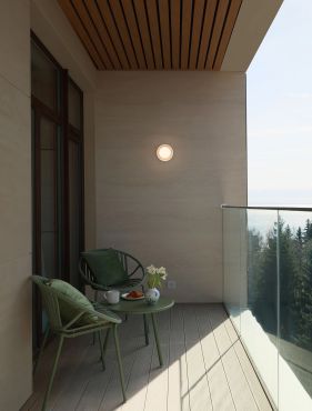 Nova Luce Pollux - applique murale d'extérieur - Ø 13,4 x 8,6 cm - LED 8W dimmable incluse - IP65 - blanc sable