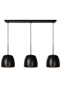 Lucide Nolan - lampe suspendue - 104 x 24 x 149 cm - noir