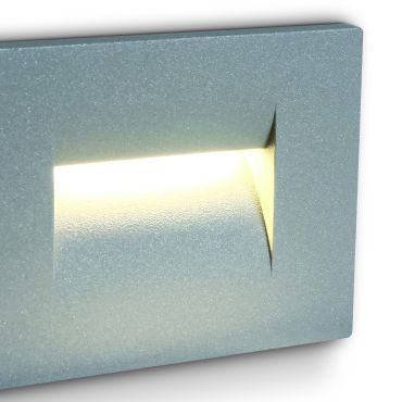 ONE Light Outdoor Dark Light - applique murale d'extérieur - 10,7 x 6,5 x 7,5 cm - 3,6W LED inclus - IP65 - gris