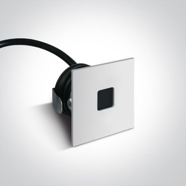 ONE Light Indoor/outdoor Decorative Wall Recessed - applique murale encastrée - 3,7 x 3,7 x 2,2 cm - 1W LED inclus - IP54 - blanc