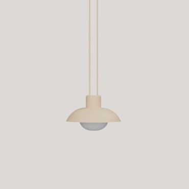 New Garden Syros - lampe suspendue à batterie rechargeable avec télécommande - Ø 20 x 9,5 cm - 9W dimmable LED inclus - IP54 - beige