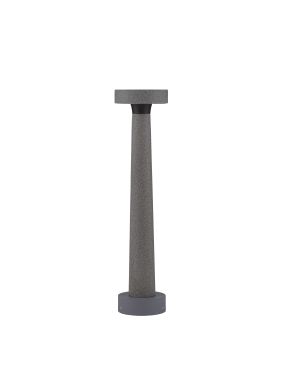 Nova Luce Cram - lampe de jardin - Ø 11,5 x 50 cm - 5W LED inclus - IP65 - gris