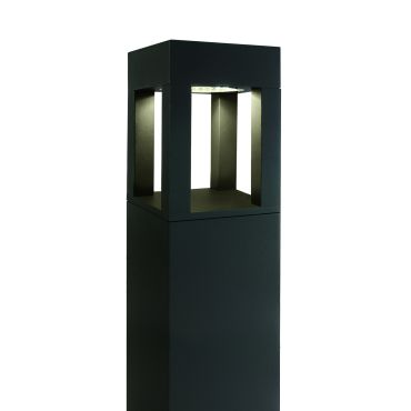ONE Light Cage Light II - lampe de jardin - 16 x 16 x 90 cm - 22W LED inclus - IP65 - anthracite - couleur de lumière blanche